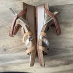 Naot Hero Wedge Sandals Women’s 39 (US 8) – Leather Strappy Cork Footbed Comfort Tan Photo 6