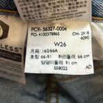 Levi's Levi’s 501 Light Wash Hidden Button Fly Raw Hem 100% Cotton Denim Jean Shorts 26 Photo 5