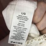 Garage White Lace Overlay Midi Dress Size LG Photo 8