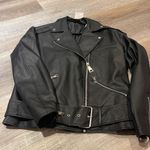 Missguided Leather Jacket Photo 0