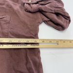 Thread and Supply Shirt Womens Medium Red Orange Button Up Collared Casual Top Photo 6