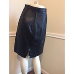 #11 Women's VINTAGE Sz: 8 Black Leather Skirt by Cedars Photo 1