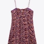 ZARA  Printed Draping Mini Dress NEW Photo 6