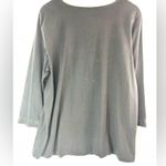 Laura Scott  1X Long Sleeve Embellished Tee - Black Photo 2