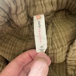 Anthropologie Daily Practice by Gauzy Cotton Beach Shorts Olive Green size XS Photo 10