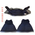 NAVY BLUE WOOL & SILK BLEND W/VELVET TWEED DRESS & BOLERO SUIT SET (36/4) Photo 9