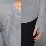 Lululemon Cabin Yogi Long Sleeve Heather Gray Pullover Ribbed Knit Sweater Top Photo 1