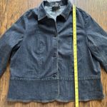 Casual Corner Jean Jacket Stretch Peplum Women's Denim Jacket Plus Size 2XL Blue Photo 5