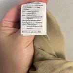 J.Crew Factory Khaki Linen Blend sleeveless belted jumpsuit size 14 Tan Photo 10