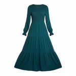 Elegant Teal Long Sleeve Dress size xxl Green Photo 1
