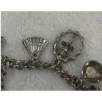 Vintage Silver Tone Charm Bracelet Ballerina,‎ Ice Skating, Car Charms Womens Photo 5
