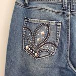 Style & Co Premium Jeweled Blue Boot Cut Jeans Size 6 Photo 7