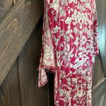 Kaileigh Floral Print Dark Pink Dress Size Small Photo 7