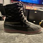 Crocs Womens 7 US AllCast Waterproof Duck Boot Snow Weather Black Purple Gray Photo 1