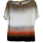 St. John  Ombre Animal Print  Super Soft‎ Top Size S Oversized Photo 0
