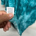 Coral Bay  Green and Blue Tunic with Bell Sleeves and Mandarin Collar Photo 7