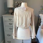 Gypsy  and Moondust Chalk Surplice Long Bell Sleeve Cropped Womens XS Photo 9