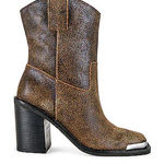 DV by Dolce Vit Dolce Vita Black and Brown Square Toe Bootie Photo 0