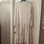 Blu Pepper Cream Floral Long Sleeve Dress Photo 3