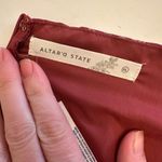 Altar'd State Altar’d State Puff Sleeve Maroon Rusted Red Floral Print Dress NWOT Photo 4