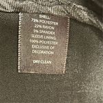 White House | Black Market  Women's Black Ruffle Blazer Formal Jacket Photo 2