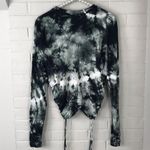 Young Fabulous and Broke Green Tie Dye Long Sleeve Ruched Cropped Top Size M Photo 7