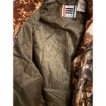 EVR Silk Zebra Baroque Print Bomber Jacket Women's Large vntage L Brown Photo 5