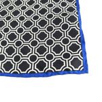 Barbara Blank Hand Rolled Scarf Womens Black Square Silk Bandana Neck Hair Tie‎ Photo 6