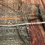 Women’s Exclusive Imports Tribal European Pattern Top Size S Tan Photo 1