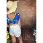 Urban Outfitters Cotton Paper Bag Waist Hip Pockets Shorts White size S Photo 12