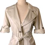 CAbi Sandy Trench Coat #777 Size 4 Cotton Spandex Blend Photo 4