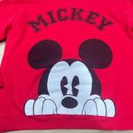 Disney  Mickey Red Crewneck Sweatshirt Women’s XL Photo 2