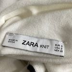 ZARA Knit White Black Turtleneck Sleeveless Pullover Sweater Vest Top Size S Photo 3