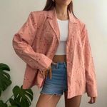 Alice + Olivia Pink Floral Lightweight Summer/Spring Blazer Jacket Boho Cottagecore Style Photo 0