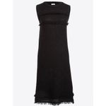 J.Crew  Black Crochet Fringe Sweater Midi Dress Size XS Photo 9