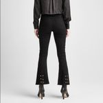 Hudson Jeans Hudson Holly High Rise Crop Flare Gold Barbell 26 Black Jeans Denim Photo 5