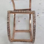 BCBG Max Azria rose gold cuff crystal bracelet Photo 3