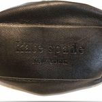 Kate Spade Drawstring Hobo Bag Black Pebbled Leather White Stitching Photo 10