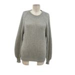Vicolo Crewneck Sweater Balloon Sleeve Knit Mohair Acrylic Grey One Size Gray Size undefined Photo 2