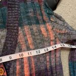 Womens Bohemian Indie Grunge Cardigan L Colorblock Rustic Crunchy Granola Twee Gray Size L Photo 6