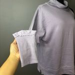 Calvin Klein Performance Womens Cold Shoulder Mock-Neck Sweatshirt Purple M Photo 3