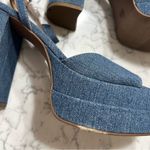 Wild Fable  Woman’s Blue Denim Platform High Chunky Heel Size 8.5 Photo 4