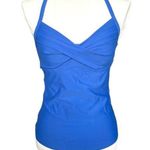 Athleta NWT  Fitness Top Blue Built in Bra 34B/C Twister Tankincasp Photo 0