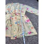 Victoria's Secret Vintage Victoria’s Secret Sheer Open Robe Yellow Floral Print Delicate Womens OS Photo 7