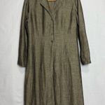 Parisian Signature Khaki Long Sleeve Collar Dress Green Size 6 Photo 1