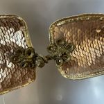 Custom dragon sequin cocktail midi dress Gold Size M Photo 8