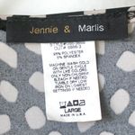 Jennie & Marlis Black and White Polka Dot Cowl Neck Sleeveless Blouse Large Photo 5