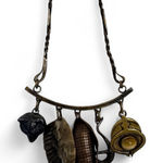 Penca De Balangandan Metal Charms Vintage Necklace Traditional Jewelry Gold Photo 0