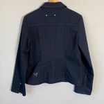 Brighton NWOT Embroidered Denim Jean Jacket Women's S/M* Black Bedazzled Hearts Photo 8