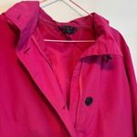 Lands' End Lands’ End Hooded Windbreaker Rain Jacket Coat Magenta Pink Womens Size Small Photo 2
